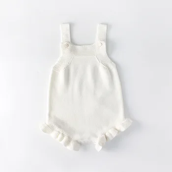 2019 Baby Piger Tøj Sæt med Lange Ærmer strik cardigan og hvid body Baby Piger Tøj Sæt LZ029 4