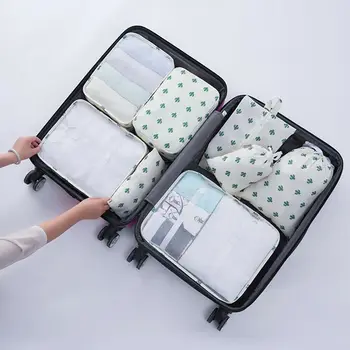 2019 HOT Mode rejsetaske 8 sæt af personlig print multi-funktion vandtæt taske til opbevaring 2