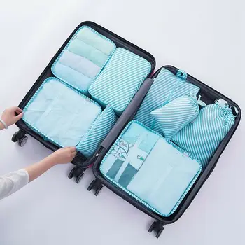2019 HOT Mode rejsetaske 8 sæt af personlig print multi-funktion vandtæt taske til opbevaring 5