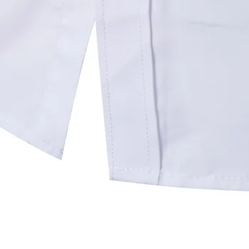 2019 Mærke Kvalitet Fra Hvid Skjorte Mænd Solid Slim Fit Hjorte Broderi Afslappet Langærmet Shirts Formelle Mandlige Dress Shirts 3