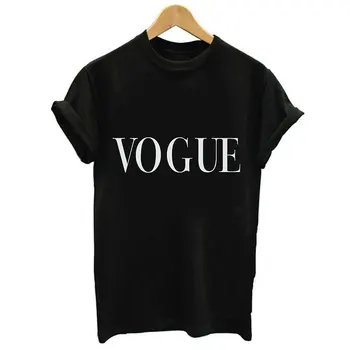 2019 Sommer Mode Cool Harajuku Bluse Kvinder Sort kortærmet O-Hals Tumblr Top Streetwear Shirt VOGUE Brev Print Bluse 5