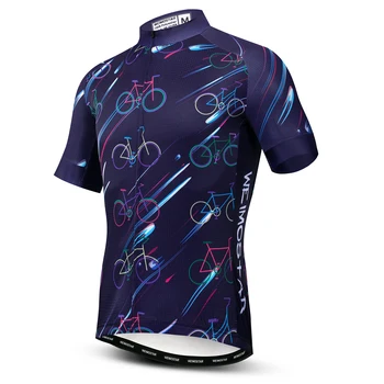 2019 trøje Mænd Cykel, MTB Cykel-Shirt mountain Road Toppe Sport racing Ropa Ciclismo tøj lilla riding wear bluse 2
