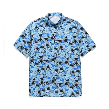 2020 Casual Trykt Hawaii Mænd shirt Sommer camisa masculina Streetwear Mode Hvid Kort Ærme Ferie ropa hombre blusa 3