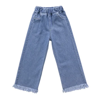 2020 Efteråret Nye Baby Piger Kids Fashion Jeans Sort Denim Bukser Løse Bukser Piger Tøj Komfort Børn Outfits 2