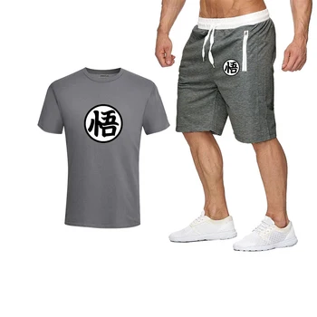 2020 Fashion t-shirt, Shorts Sæt Mænd Sommeren 2pc Træningsdragt+Shorts Sæt Stranden Herre Casual t-Shirts Sæt Sportswears 5