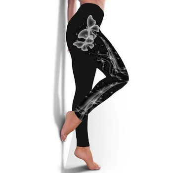 2020 Høj Talje Yoga Bukser Kvinder Fitness Sport Leggings 3D Printet Elastisk Fitness Træning Tights, S-5XL Kører Bukser Plus Størrelse 32811