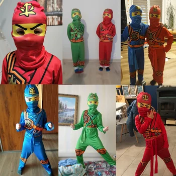 2020 Kai Smith Jay Walker Cole Zane Lloyd Sensei Wu Cosplay Kostumer Ninjago Halloween Kostume til Dreng Zentai Anime Kostume 4