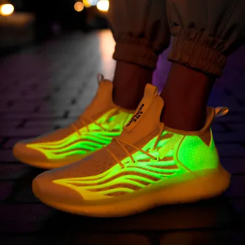 2020 Klassiske Lace Up Herre Casual Sko New høj kvalitet, åndbar mænds sko fluorescerende lysende tidevand sko Shoes De Hombre 2