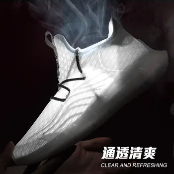 2020 Klassiske Lace Up Herre Casual Sko New høj kvalitet, åndbar mænds sko fluorescerende lysende tidevand sko Shoes De Hombre 5