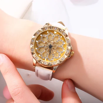 2020 Luksus Quartz Ure til kvinder, Stilfulde Top Mærke Ure Guld Rustfrit Stål Damer armbåndsur reloj Mujer Ur 3