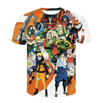 2020 Mode Mænds T-shirt Naruto Mænd er Kvinder er 3D-T-shirt Naruto Cosplay Sweatshirt Naruto Action Figur T-shirt, Mænds Top 5