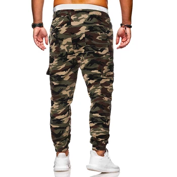 2020 Nye bunden mænds casual midten talje bukser, bomulds-polyester blanding populære camouflage bukser ungdom, vitalitet sports bukser 5