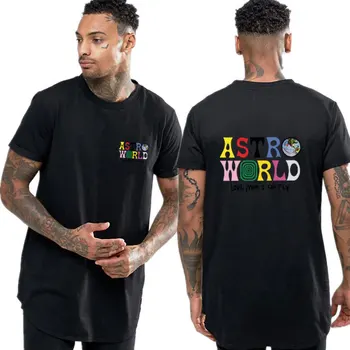 2020 Nye Mode, Hip Hop T-Shirt Mænd Kvinder Travis Scotts ASTROWORLD Harajuku T-Shirts ville ØNSKE, DU VAR HER Brev Print t-Shirts Toppe 5
