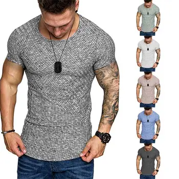 2020 nye Mode Mænd T-Shirts, Sommer-Sport, der Kører Top-Shirts Herre Beklædning Korte Ærmer Afslappet O Hals Trænings-og Tshirt med sportstøj 2