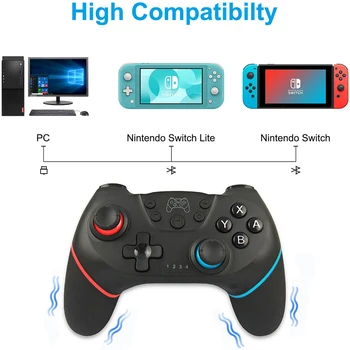 [2020 Opgraderet Version] Bluetooth-Pro Gamepad For N-Switch NS-Skifte NS Skifte Konsol Wireless Gamepad USB-Joystick Controller 2