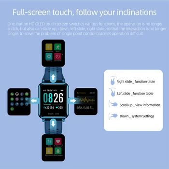 2020 Smart Ur Mænd, Kvinder, Kærester Sport Smartwatch Bluetooth-5.0 puls blodtryksapparat Til IOS Android Smart Ur 6497