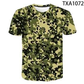 2020 Sommer Cool 3D Printet Militær Camouflage T-Shirt Mænd, Kvinder, Børn, kortærmet T-shirt Brand Toppe Dreng Pige Kids Tee 4