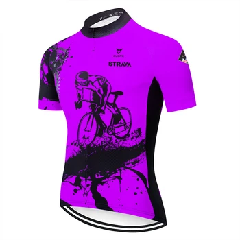 2020 STRAVA Sommeren Mænd team Cykel-Shirt med hurtigtørrende og åndbar Trøje Ciclismo Bicicleta Sportstøj Maillot Ciclismo 1