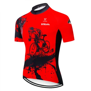 2020 STRAVA Sommeren Mænd team Cykel-Shirt med hurtigtørrende og åndbar Trøje Ciclismo Bicicleta Sportstøj Maillot Ciclismo 2