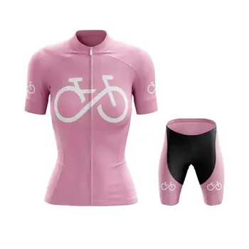 2020 WomenPro Team Trøje sætter Kvinder Sommer Cykel Tøj MTB Ropa Ciclismo Cykel Uniforme Maillot Hurtig Tør 19D Gel Pad 16012