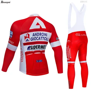 2020 World Tour Team Pro Red ANDRONI Trøje Tøj med Lange Ærmer 20D Gel cykel Cykel Sportstøj Ropa Ciclismo 3