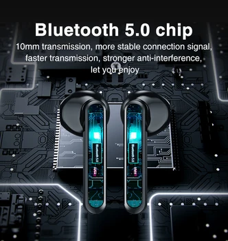 2020 X15 TWS Bluetooth Hovedtelefoner Trådløse Hovedtelefoner LED-Display, Bluetooth 5.0 Sport Headset Øretelefoner Airbuds med Opladning Sagen 1