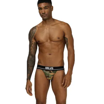 2021 Camouflage Sexede Mænd Gay Undertøj G-Streng Herre Skridtbeskytter Mandlige Stropper Bikini G-Strenge Tøsedreng Trusser String Mænd Undertøj U186 4