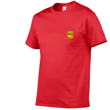 2021 italiensk sportsvogn rød T-shirt mærke trykt mænds tøj, mode Harajuku solid farve casual mænds Pullover korte toppe 5