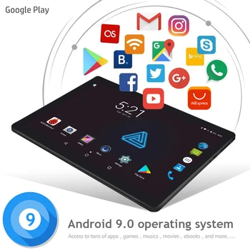 2021 Nye 4G LTE 10 Tommer Tablet Skærm Mutlti Touch Android 9.0 Octa Core Ram 6GB ROM 128GB 8MP Kamera, Wifi 10 Tommer Tablet PC 4