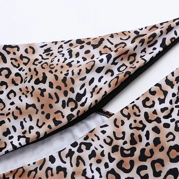 2021 Sexet Ét Stykke Badedragt Ene Skulder Bandage Badedragt Print Badetøj Kvinder Backless Leopard Badetøj Badetøj Monokini 1