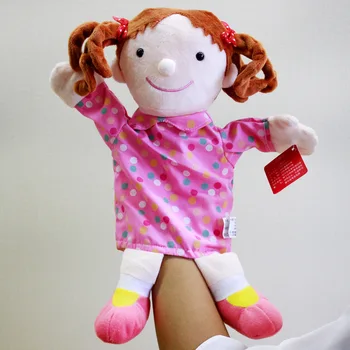 23-35cm Professionelle kjole op sød dreng og pige par hånddukker til toddler tidlig læring af høj kvalitet, bløde dukke-toy 3