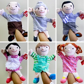 23-35cm Professionelle kjole op sød dreng og pige par hånddukker til toddler tidlig læring af høj kvalitet, bløde dukke-toy 4