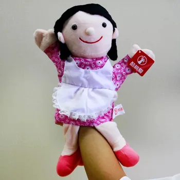 23-35cm Professionelle kjole op sød dreng og pige par hånddukker til toddler tidlig læring af høj kvalitet, bløde dukke-toy 5