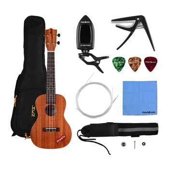 23 Tommer Concert Ukulele Mahogni Træ Hawaii-Guitar for Begyndere og Professionelle Spillere Ukulele Komplet Kit 842
