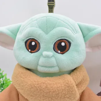 25cm Disney Star Wars Baby Yoda Plys Legetøj PÅ LAGER Den Kraft, der Vækker Bløde Bløde Udstoppede Dukker, Bamser Jul for børn Børn 154