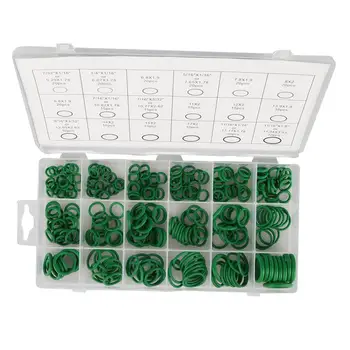 270Pcs Grøn O-Ring Sortiment Tætnings O-Ringen Pakninger af Vandtæthed Gummi Olie Modstand Forsegling O-Ringe Multi - Størrelse/ Plast Box 0