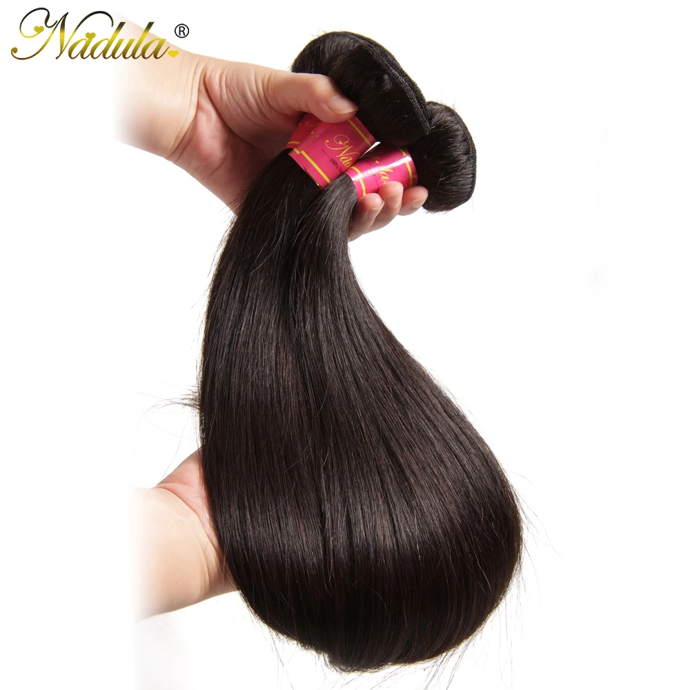 Nadula Hår 3piece/Masse Malaysiske Straight Hair Extensions 8-30inch Hår Vævninger Naturlige Farve Remy Hair Bundter Deal 1