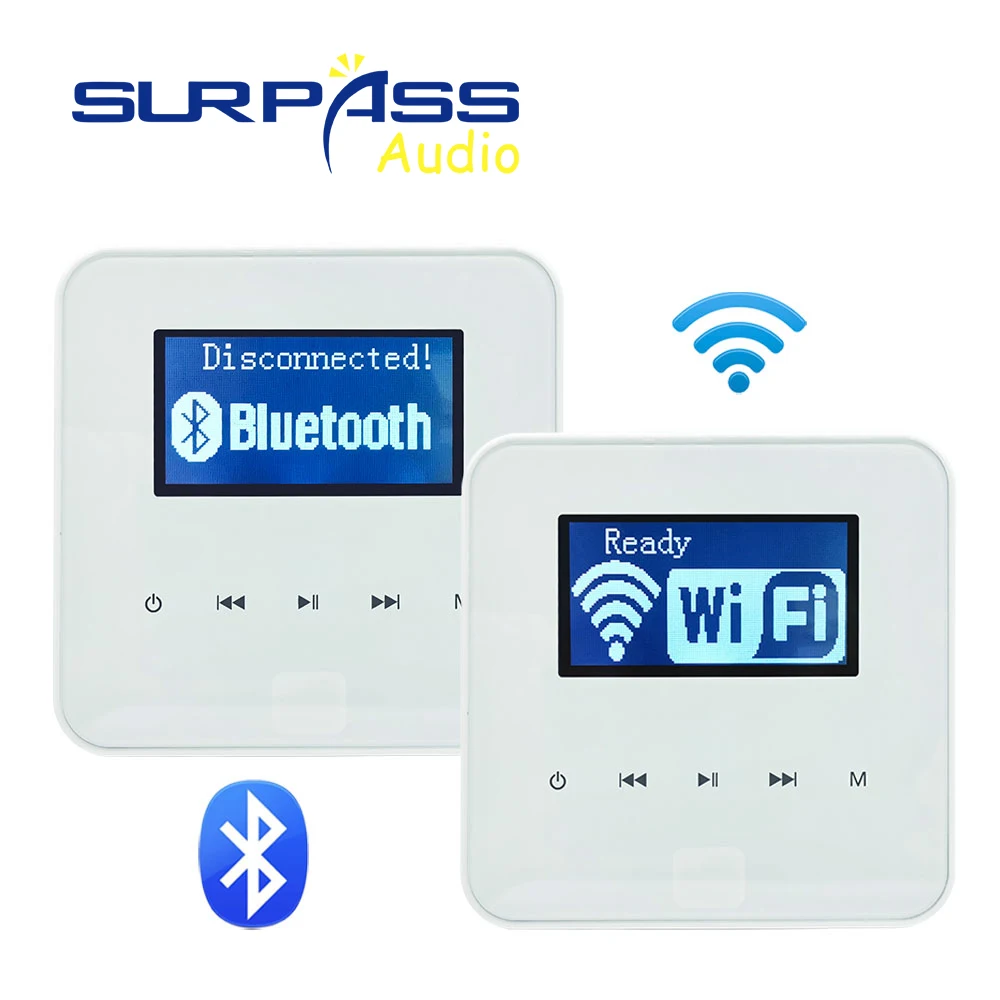 Bluetooth Væggen Forstærker WIFI Wireless + Kabelbaseret Netværk baggrundsmusik hjemmebiograf Forstærkere Lyd Amplificador Mini-AMP 1