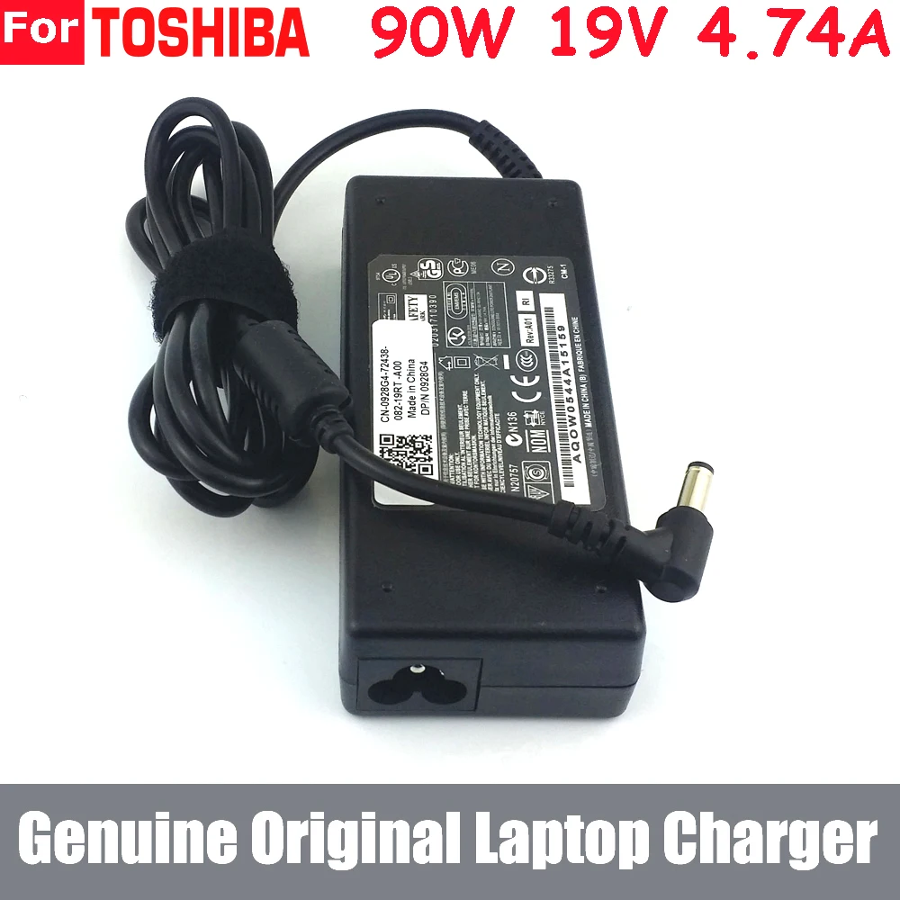 Ægte Original 90W 19V 4.74 EN AC Adapter Oplader Til Toshiba N17908 U405D-S2850 Bærbar 1