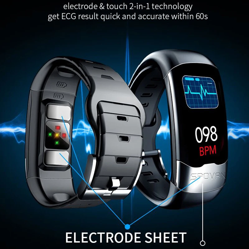 MNWT Mode Nyt, Smart Ur H02 Fitness Sports Armbånd Vandtæt Smartwatch puls, blodtryk, EKG-Armbånd Ur 1