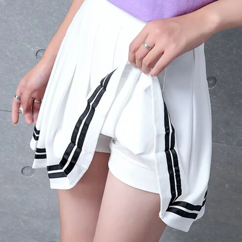 2020 høj talje plisserede nederdele Kawaii Harajuku Nederdele kvinder, piger lolita a-linje sømand nederdel Stor Størrelse Preppy skole uniform 1