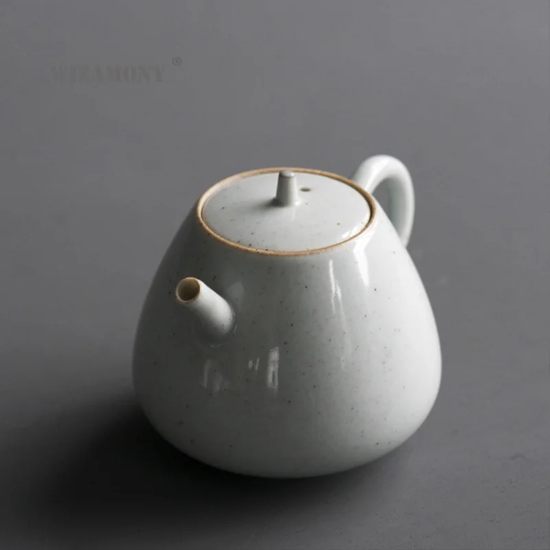WIZAMONY Græs og Træ Glasur te pot 130ml Keramik Kunst Tay Kinesiske Te-Sæt Porcelæn T Ler Antikke Tekande Drinkware 1