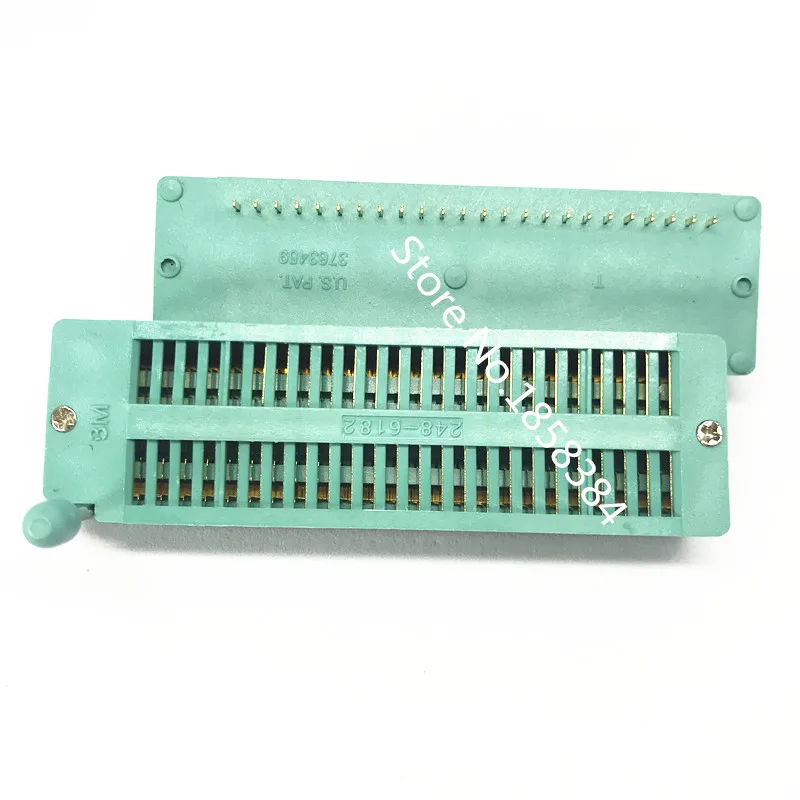 Gratis forsendelse 2Pcs/Masse 3M Guld DIP 48 Pin 48Pin Universal ZIF IC Socket 12268 1