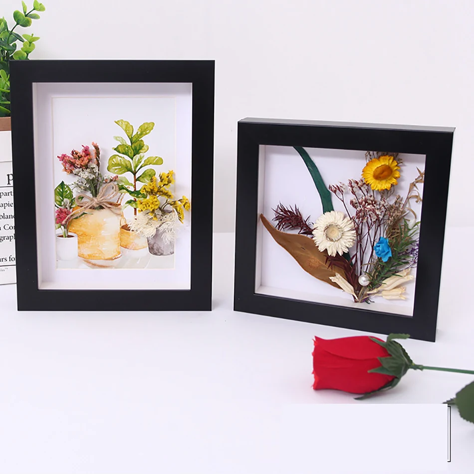 Kreative Skygge Kassen For Håndlavede DIY Blomster,Kunsthåndværk,Ben, Medaljer,Billetter Dispaly,3D Photo Frame,Monteret på Væggen Dekorative 1