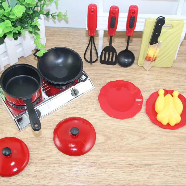 13 Stykker Foregive Cook Spille Legetøj Sjove Mini Køkken, Køkkengrej Pot Pan Sæt til Børn Simulering Køkkenredskaber Toy nytår Gave 1