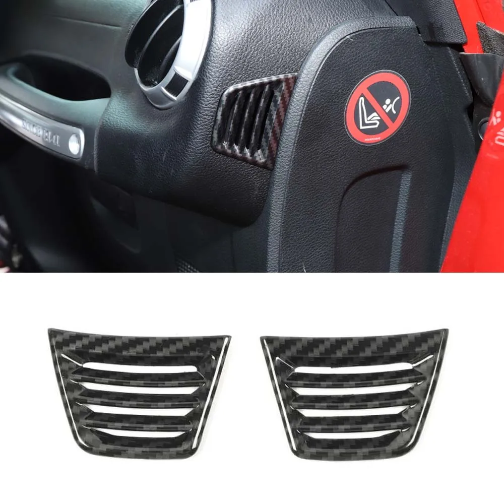 For Jeep Wrangler JK 2011-2017 Bilens Instrumentbræt Side luftskrue Trim Styling Interiør Auto Lister Klistermærker 2Pcs/sæt 1
