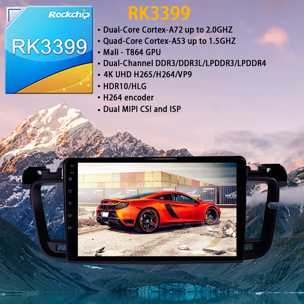 Car multimedia afspiller Til PEUGEOT 508 2011 2012 - 2018 Stereo-Tv med Android PX6 Radio Audio GPS-Navigation hovedenheden BT 3D 360 Kamera 1