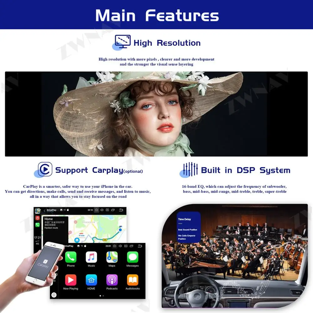 128GB Trådløse Carplay Android 10 Skærm Multimedia Player For Suzuki Ignis 2017 2018 GPS Navi Auto Audio Radio Stereo Head Unit 1