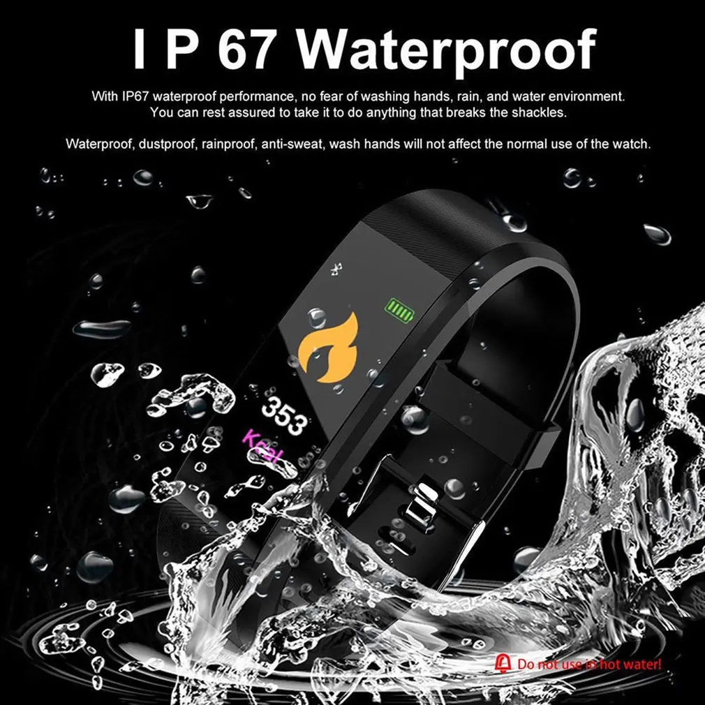 M3 Vandtæt Armbåndsure puls, Blodtryk Smart Band Trænings-og Tracker Smartband Bluetooth-ur-Mænd, Kvinder, Smart Ur 1