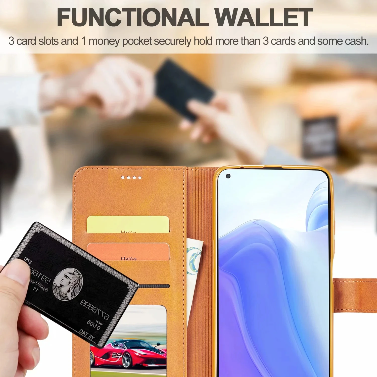 Luksus Flip Læder taske Til Xiaomi Mi 10T Pro Lite 10TPro Wallet-Kort Telefon Dækning For Redmi 9 9A Note 9 9s 8 pro 8A 8T sag 1